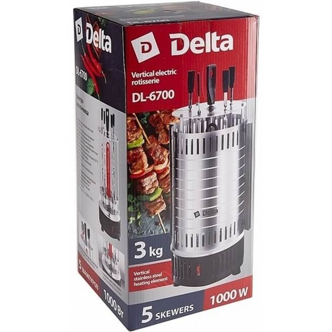 Лучшая электрошашлычница DELTA DL-6700 по цене/качеству