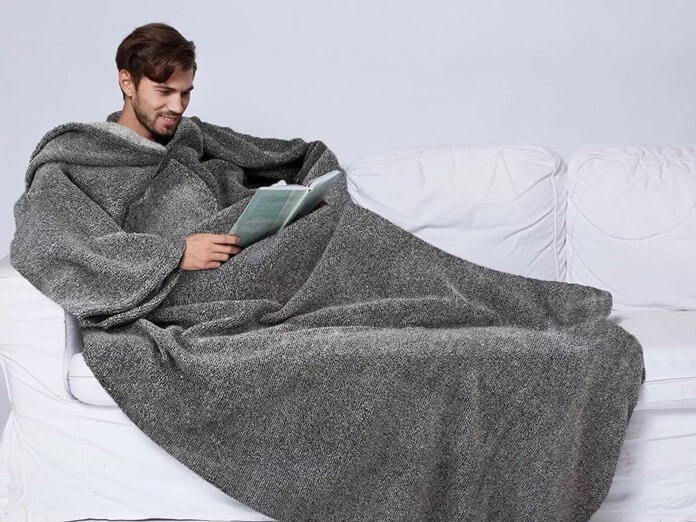 Megzta šilta antklodė kaip naujametinė dovana tėčiui