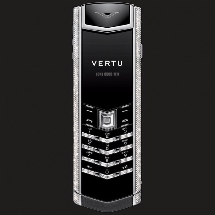 Vertu White Gold Full Pave + Baguettte самый дорогой смартфон 2018 в рознице