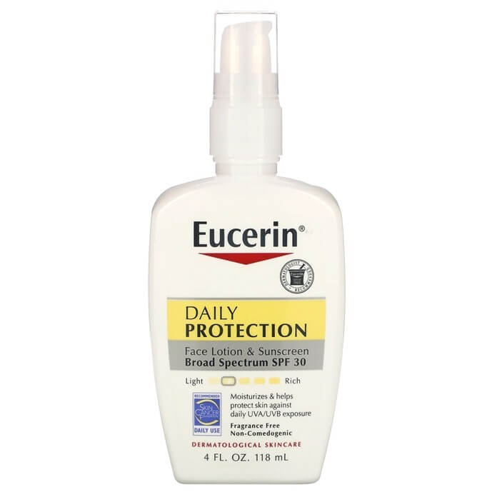 солнцезащитный лосьон для лица Eucerin 