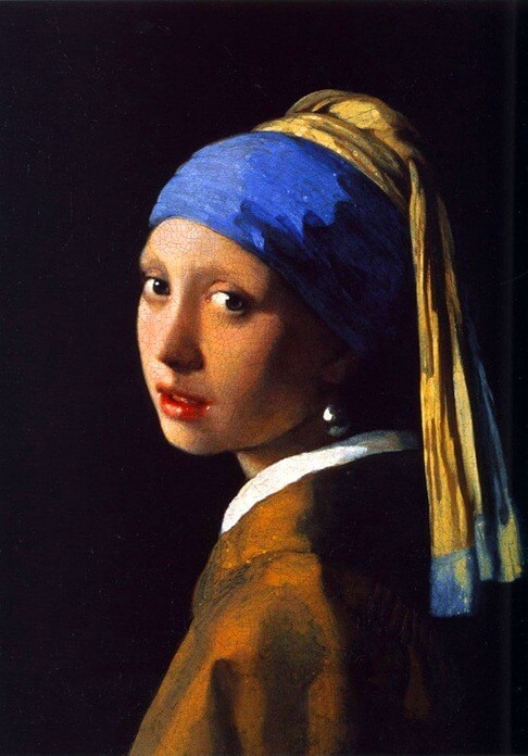 Mergina su perlų auskaru, Jan Vermeer