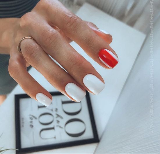 Røde negledesign 2021: fotos af moderigtigt og stilfuldt manicure