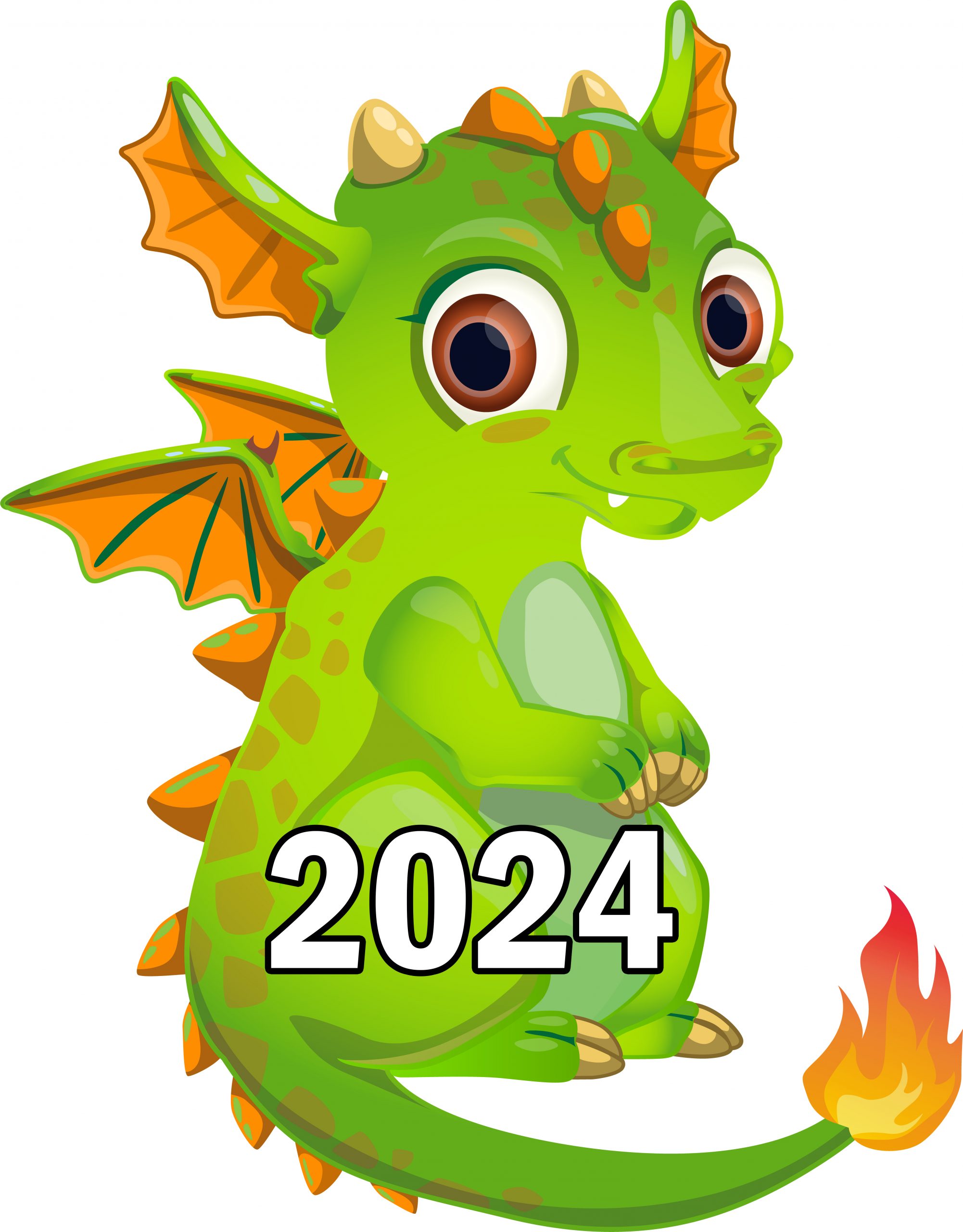 Новый 2024 - год Зелёного Деревянного Дракона
