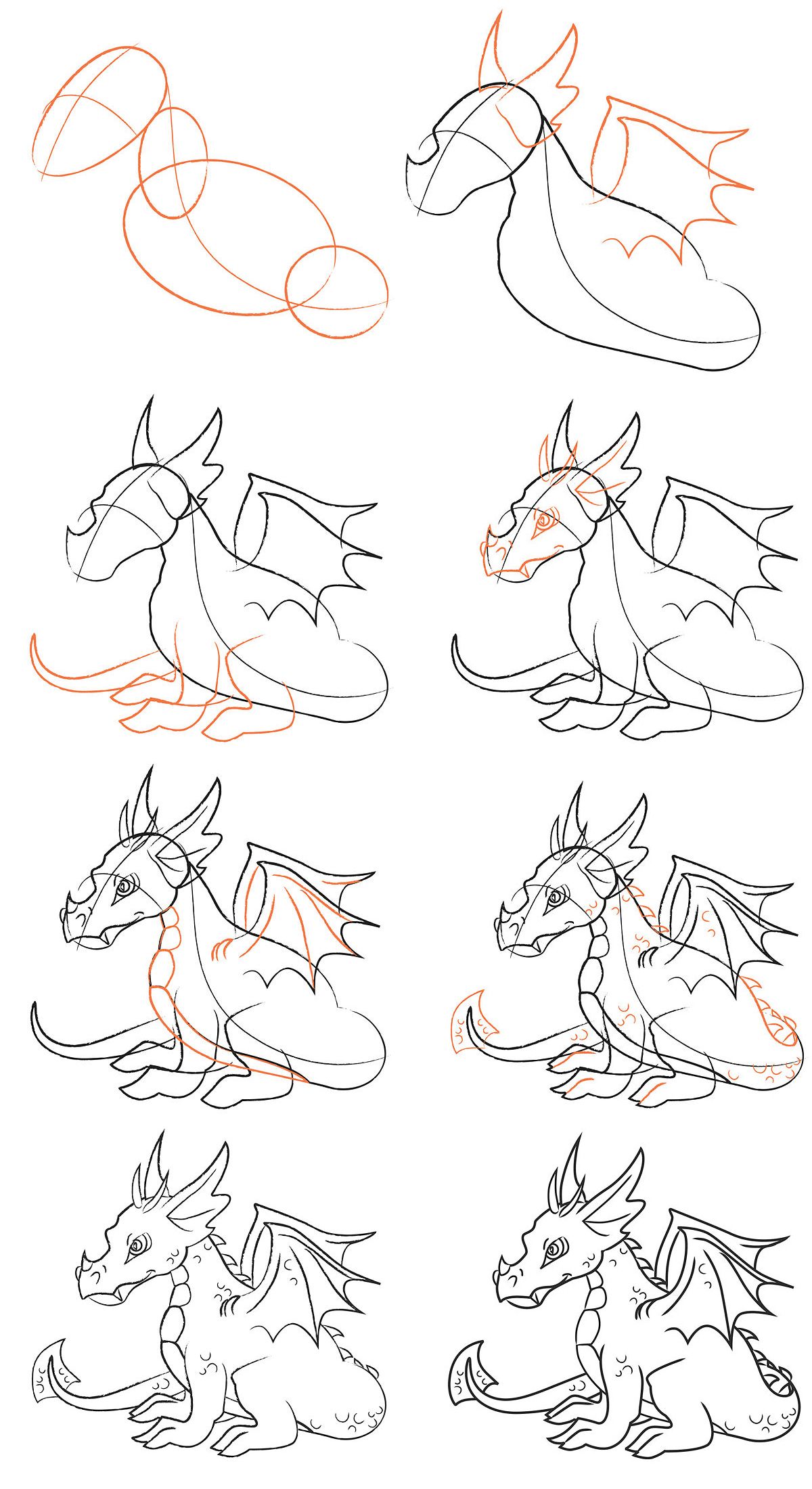 Как нарисовать Дракона