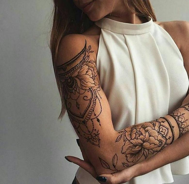 Dámské tetování na paži 2022: TOP 100 krásných fotografií