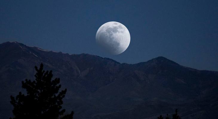 moon at night