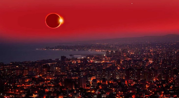 Eclipse sobre la ciudad