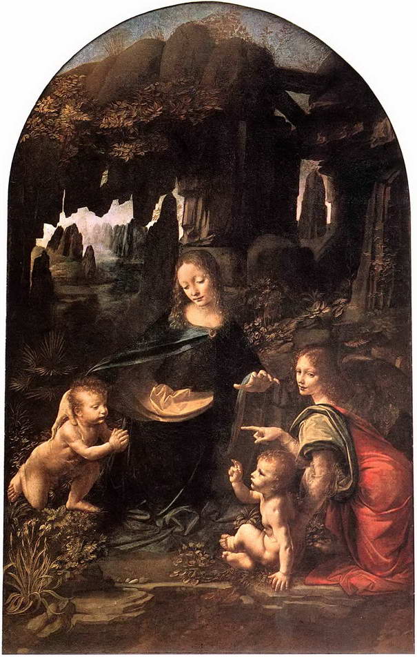 Мадонна в скалах Лувр Virgin of the Rocks Louvre