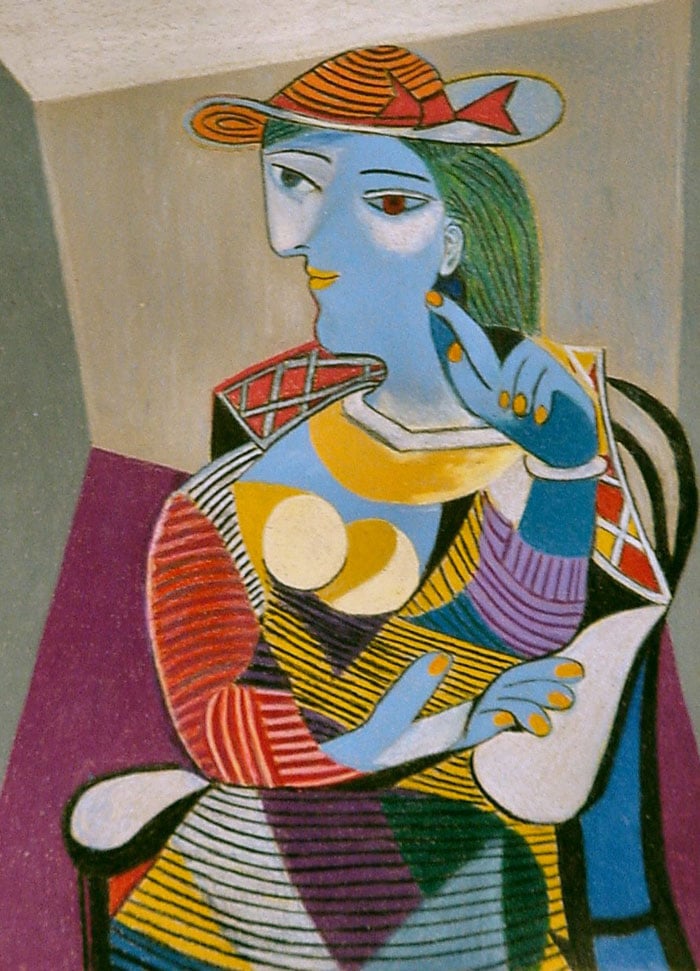 Сидящая-женщина-(Мария-Тереза)-Пабло-Пикассо Seated Woman (Marie-Therese) By Pablo Picasso