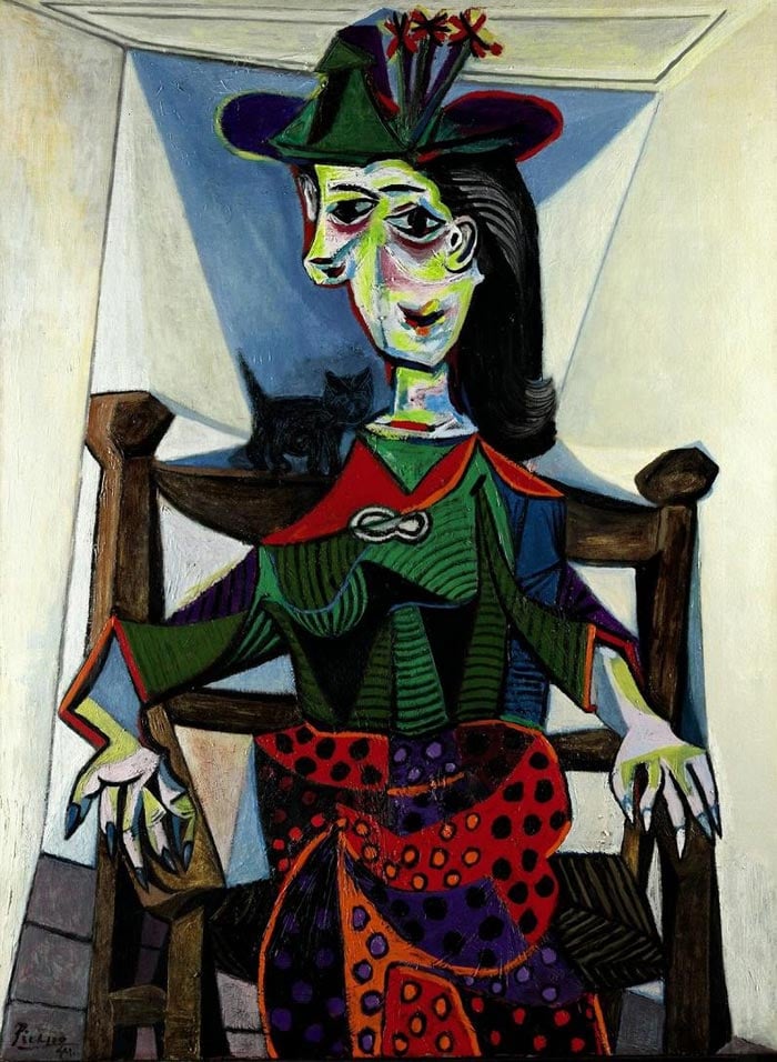 Дора-Маар-о-Шат-Пабло-Пикассо Dora Maar au Chat By Pablo Picasso - Most Famous Pablo Picasso Artworks