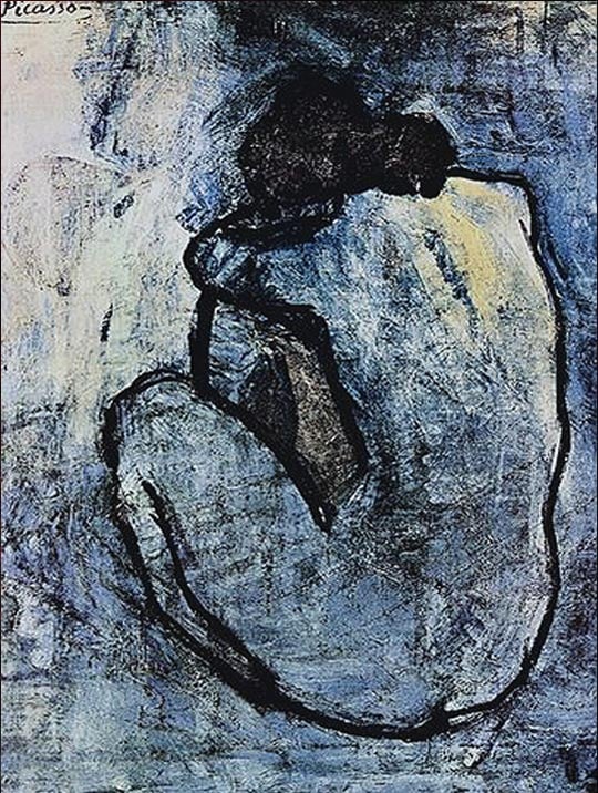 Синяя-ню-Пабло-Пикассо Blue Nude By Pablo Picasso