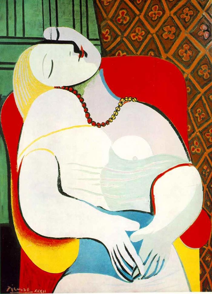 Ле-Рев-(Сон)-Пабло Пикассо Le Rêve (The Dream) By Pablo Picasso
