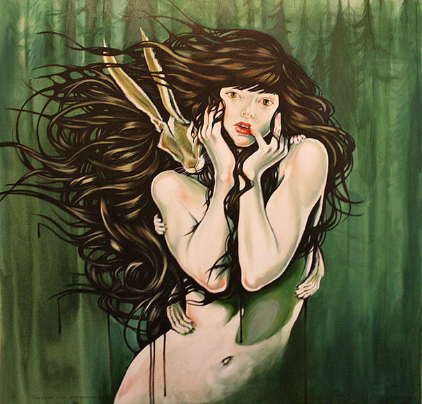 Леса The Woods Beautiful Painting