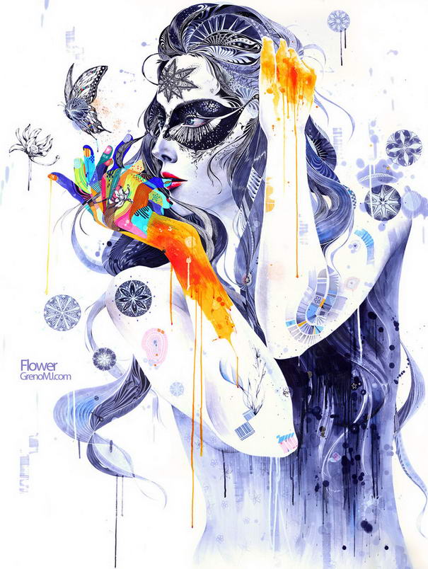 Цветок Flower - Portrait Artworks