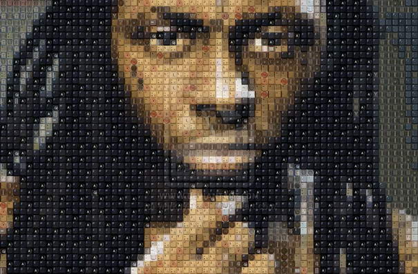 WBK Лил Уэйн WBK Lil Wayne - mosaic portraits
