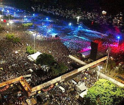 Род Стюарт на пляже Копакабана (1994) Rod Stewart at Copacabana Beach (1994) - Most Crowded Music Concerts