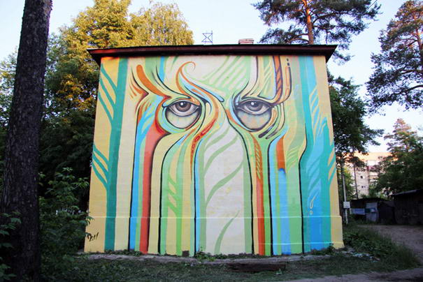 Лето в Выксе Summertime in Vyksa - Street-Art Examples