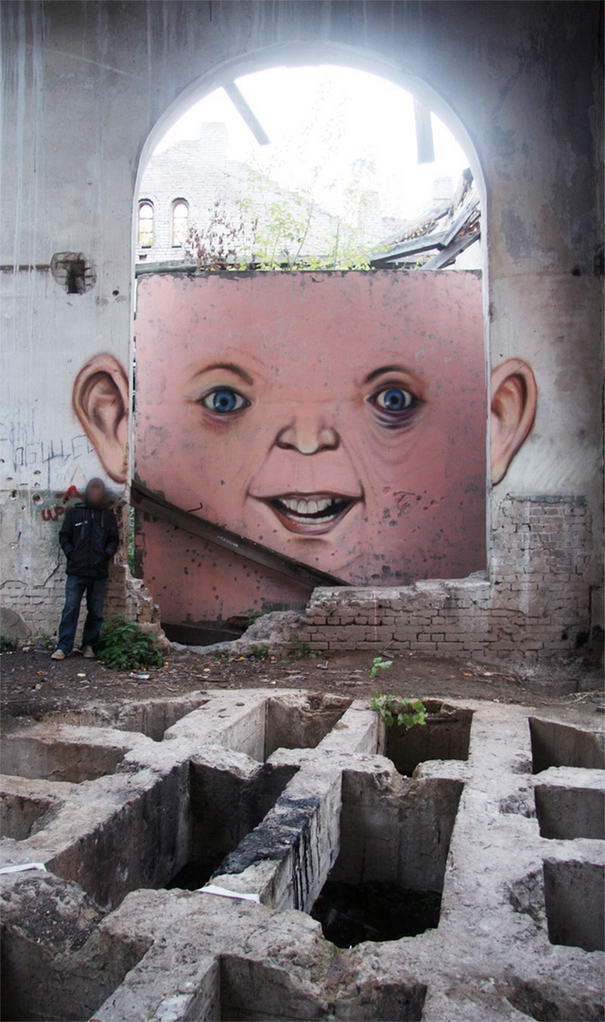 Просто улыбнись в Нижнем Новгороде Just Smile - Street-Art Examples