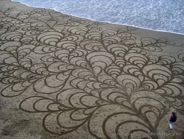 Песочные картины Андреаса Амадора Sand Paintings By Andreas Amador