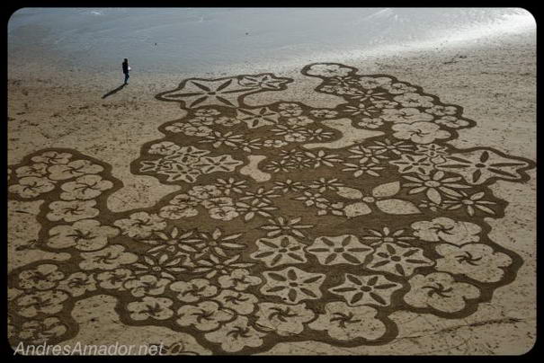 Песочные картины Андреаса Амадора Sand Paintings By Andreas Amador