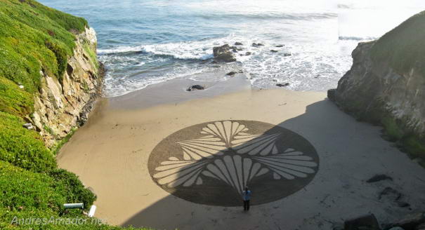 Песочные картины Андреаса Амадора Sand Paintings By Andreas Amador