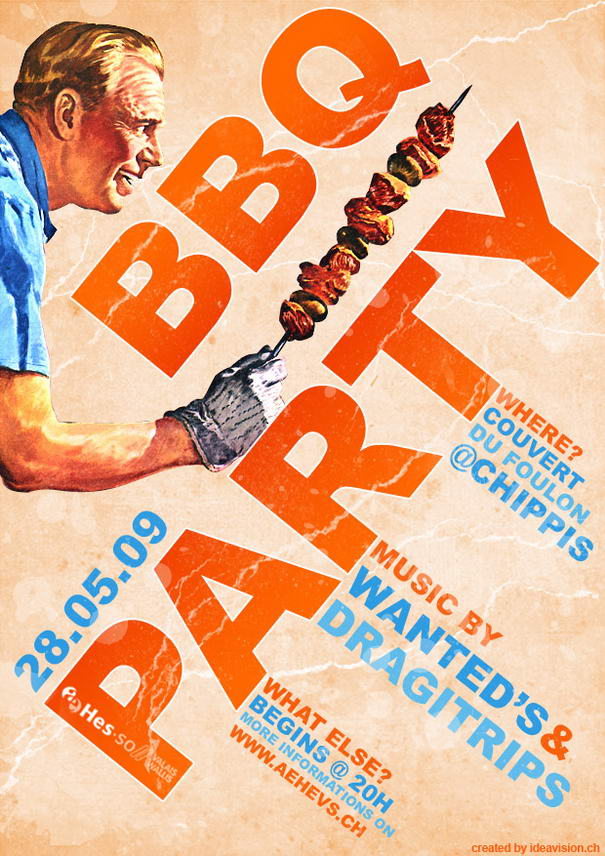 Листовка о вечеринке BBQ от Jonaska BBQ Party Flyer by Jonaska - Attractive Flyer Designs