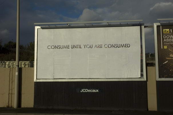 Потреблять Consume Street Art - Street Art Examples