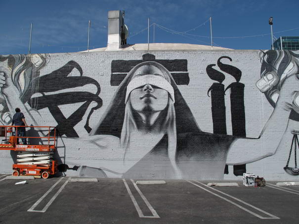 Справедливость Justice - Graffiti Art Example