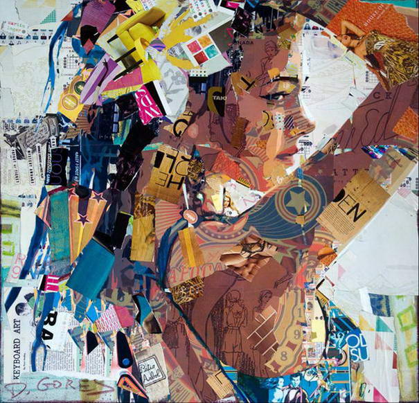 Коллаж портретов Дерека Гореса (1) Collage Portraits By Derek Gores (1)