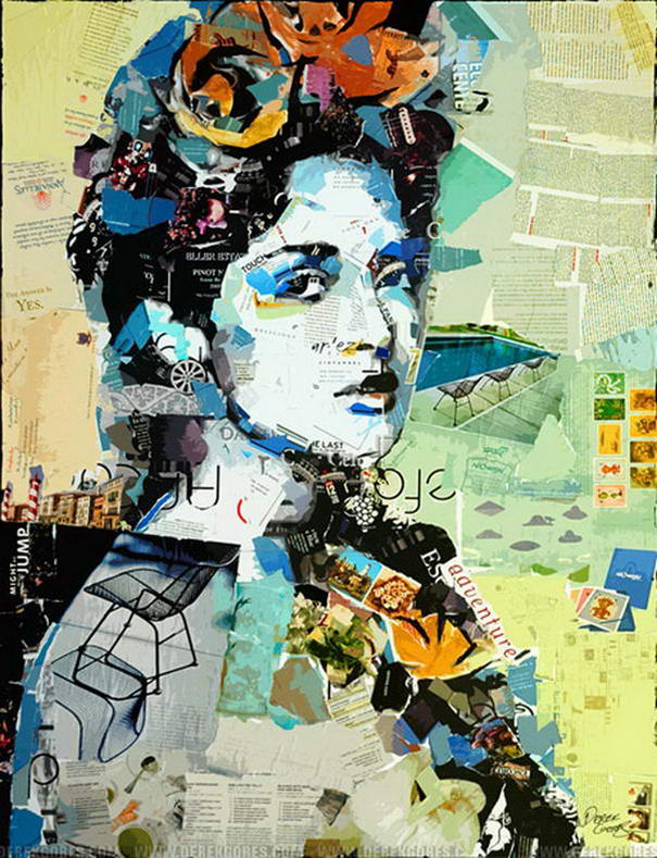 Коллаж портретов Дерека Гореса (6) Collage Portraits By Derek Gores (6)