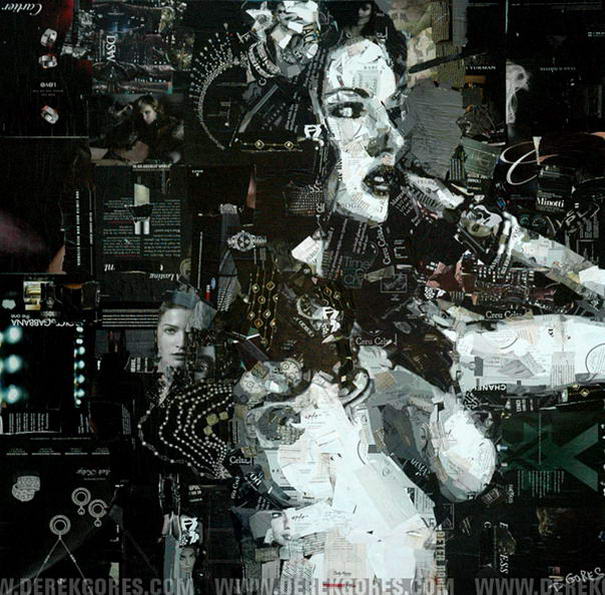 Коллаж портретов Дерека Гореса (8) Collage Portraits By Derek Gores (8)